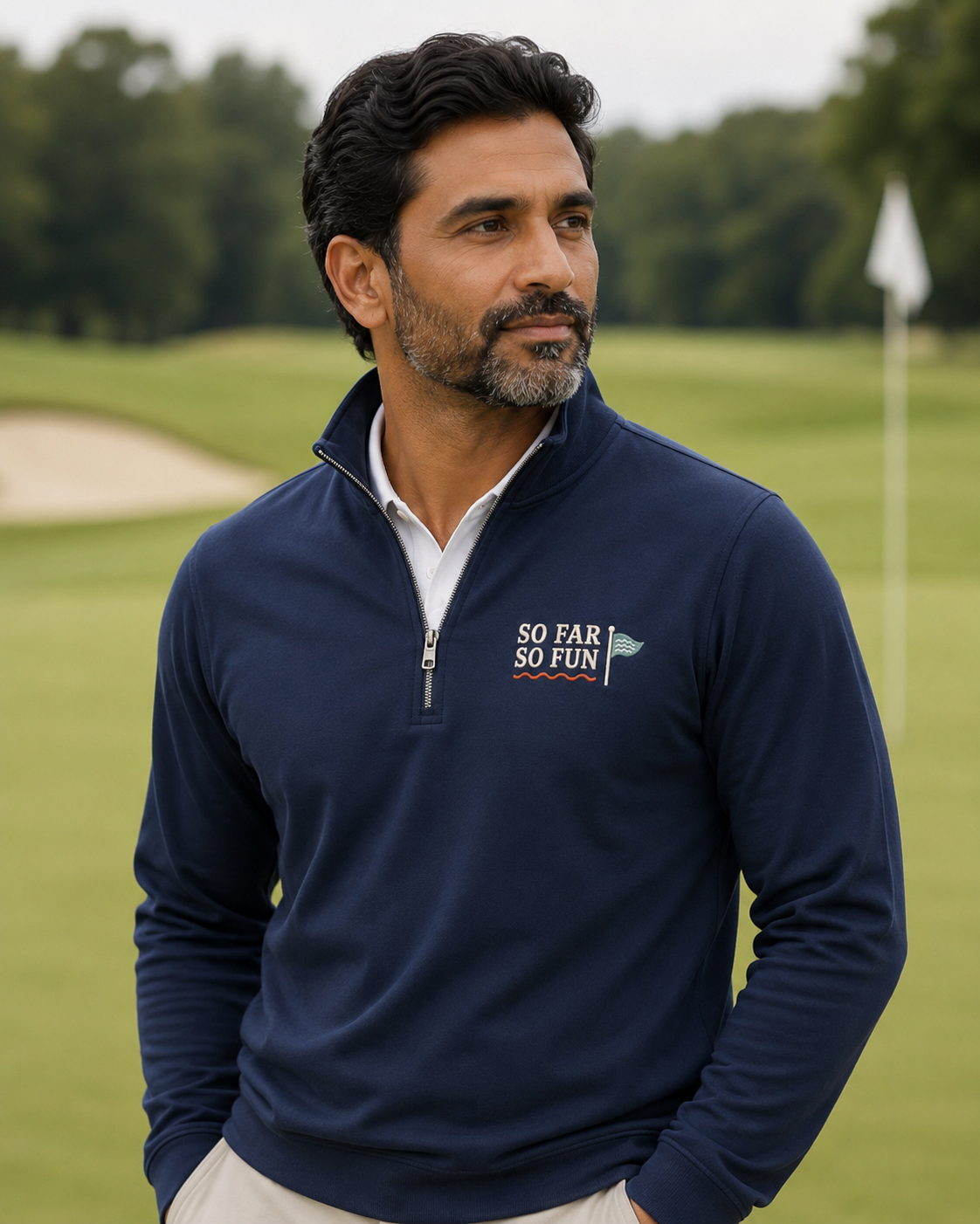 Men’s So Far So Fun Travis Mathew Quarter Zip Pullover