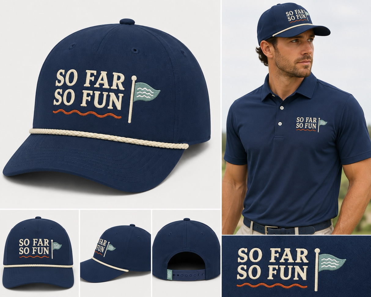 Men’s So Far So Fun Imperial Rope Golf Hat