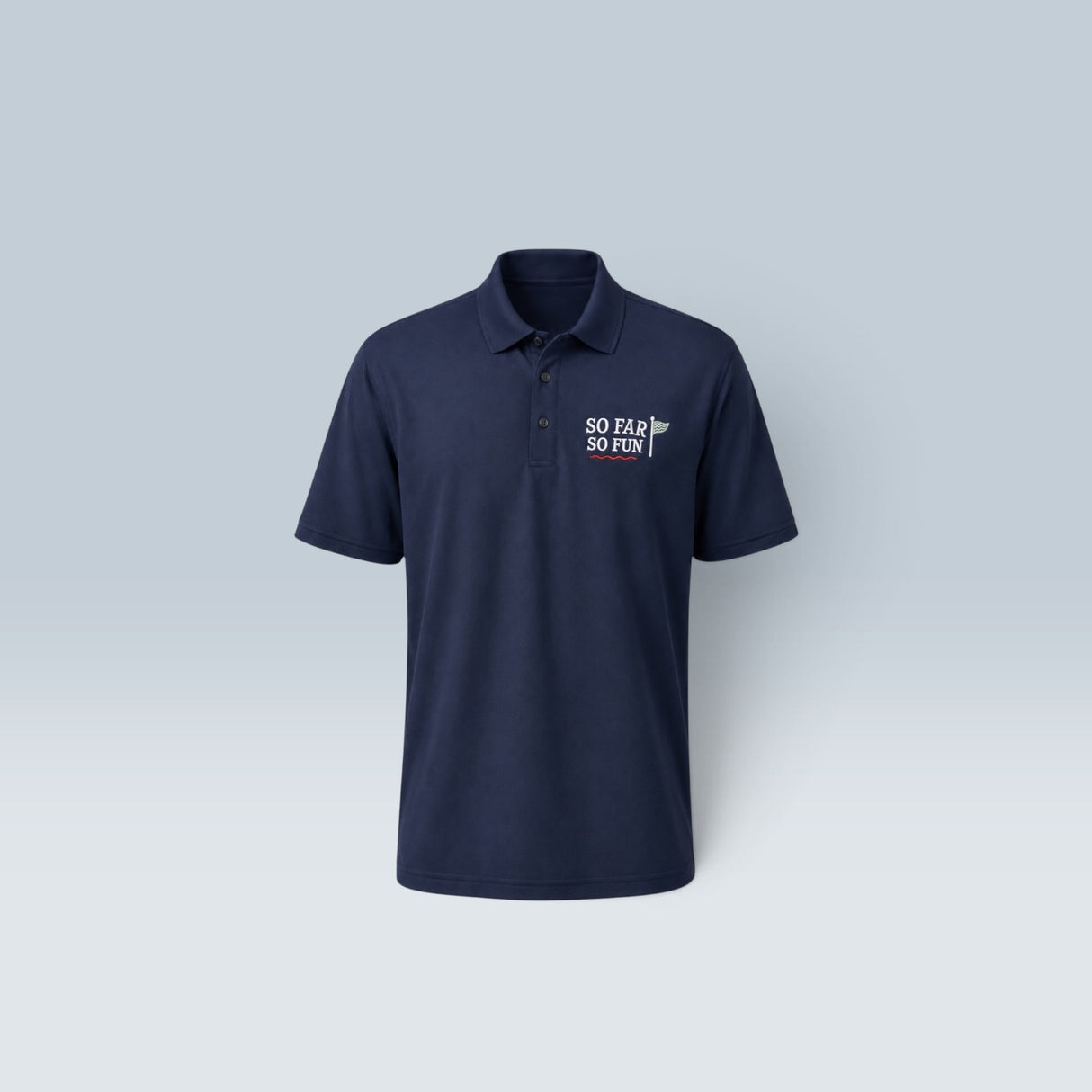 Men’s So Far So Fun Nike Dri FIT Golf Polo